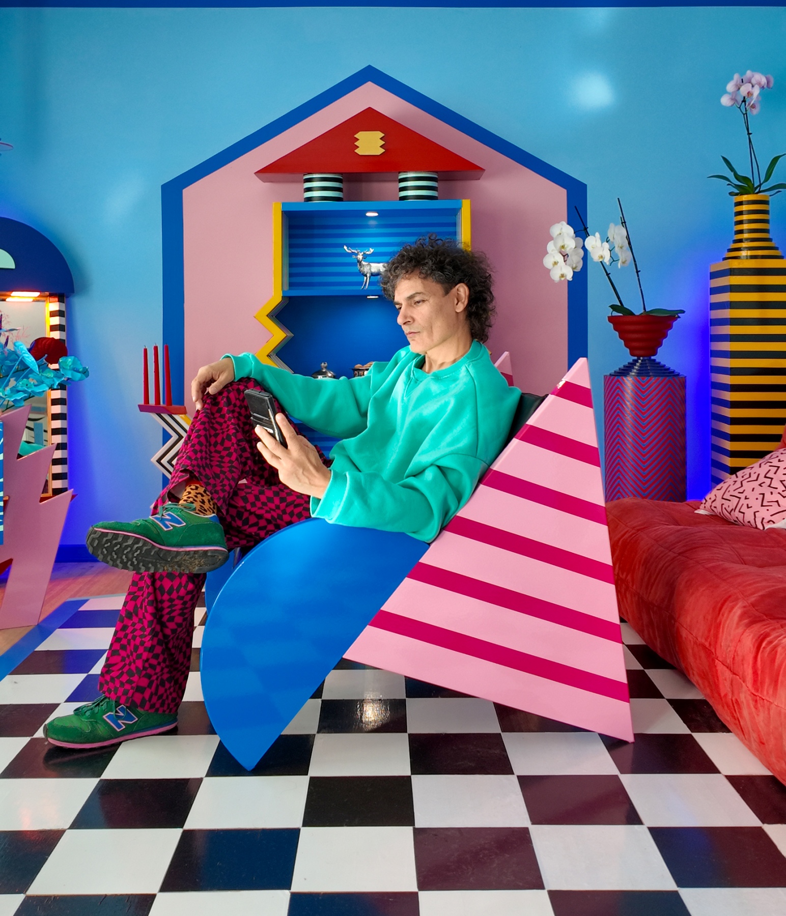 丹麦艺术家色彩公寓室内设计丨丹麦哥本哈根丨雅各布·米兹拉希（Jakob Mizrahi）-9