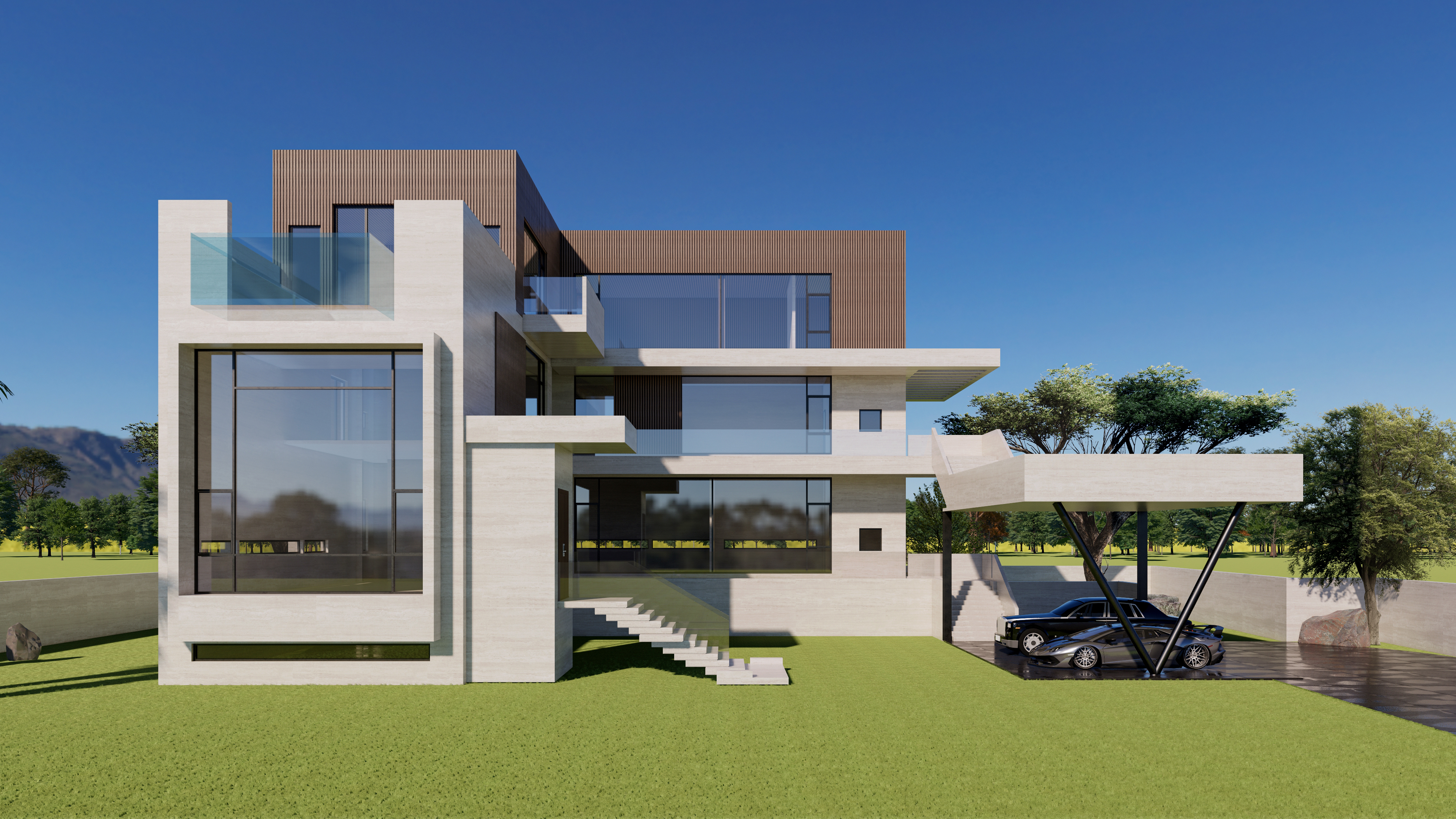 1000 平方最美老家别墅设计丨中国武汉丨微视设计-5