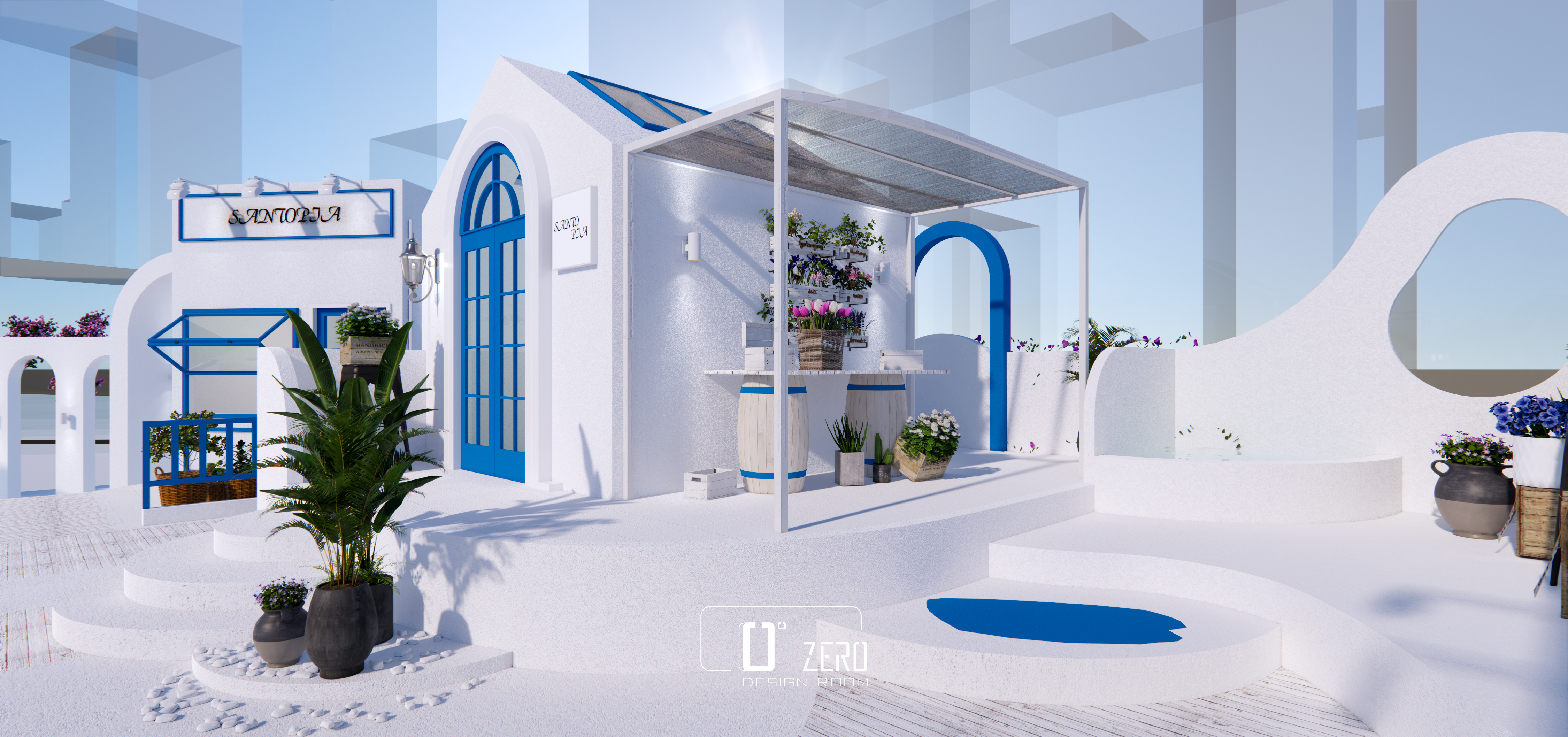 圣托里尼乌托邦理念的假日城市丨中国深圳丨Zero Desing Room-16