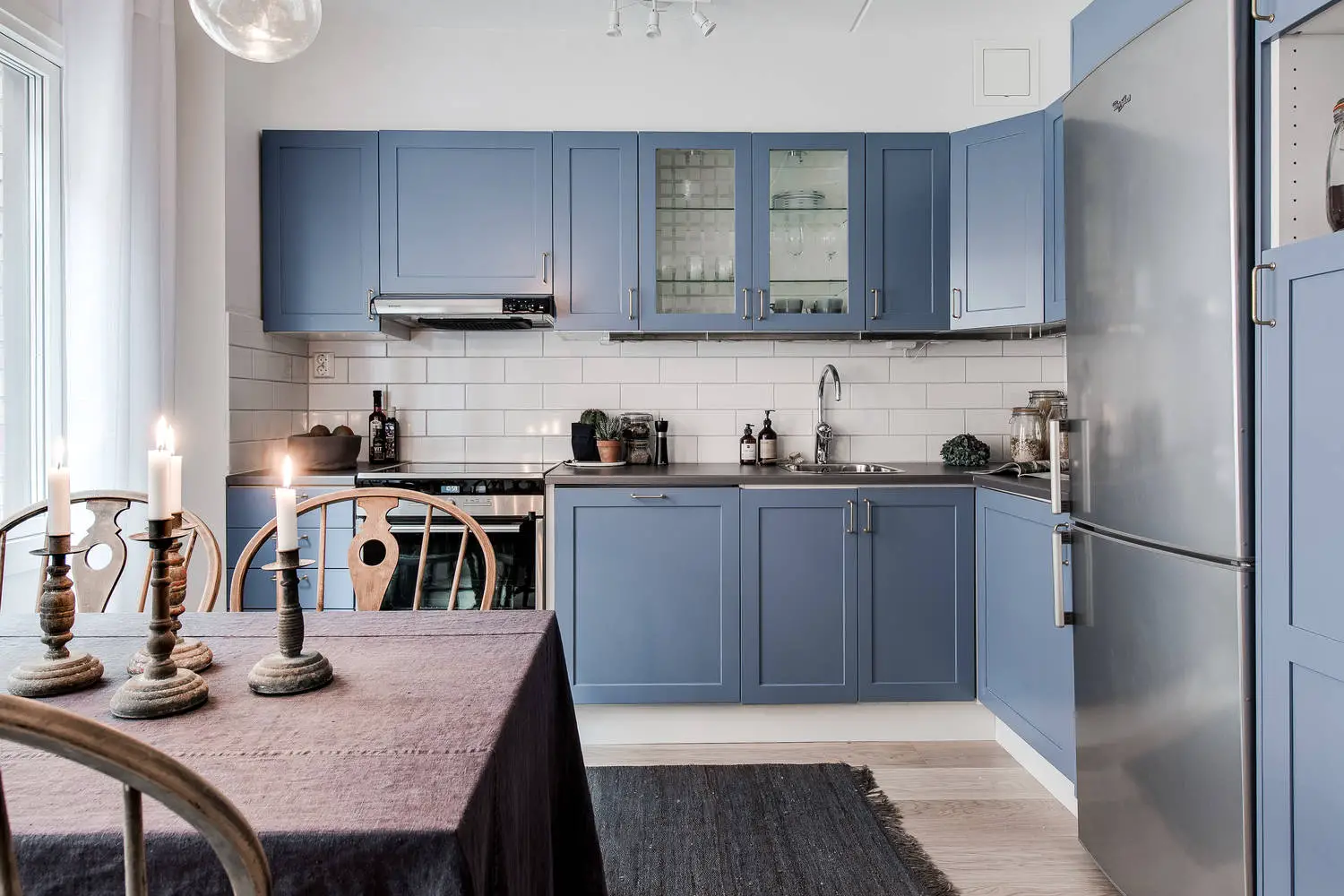 渴望春天的温暖 | 蓝灰厨房的春日幻想-9