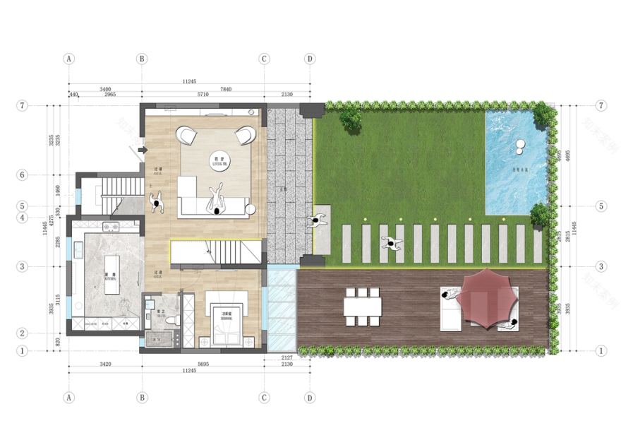 南通 440㎡别墅设计丨中国南通丨积观设计-59