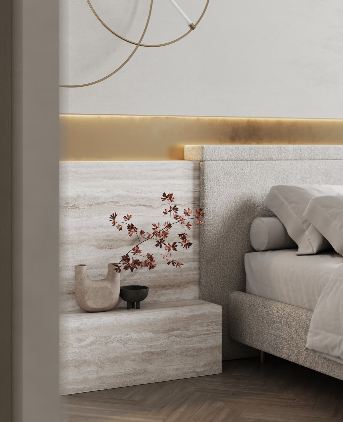 Warmgold TR 私人公寓设计丨俄罗斯莫斯科丨乌克兰 Anastasiya Zhigir 设计工作室-13