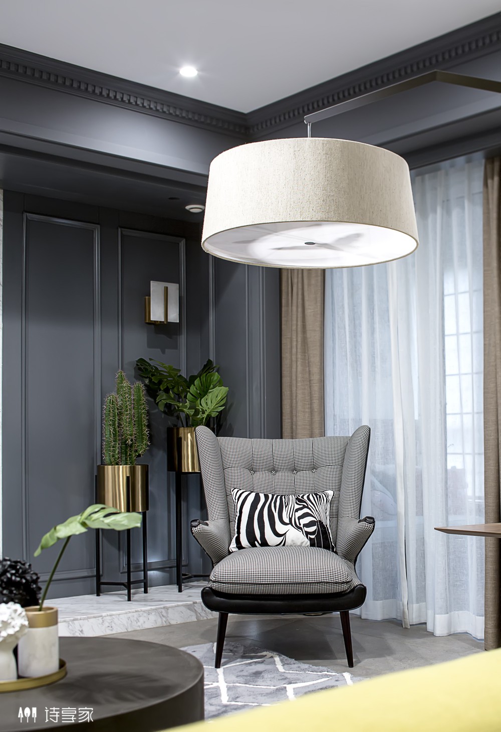 240㎡万科金域蓝湾现代摩登住宅  诗享家设计-13