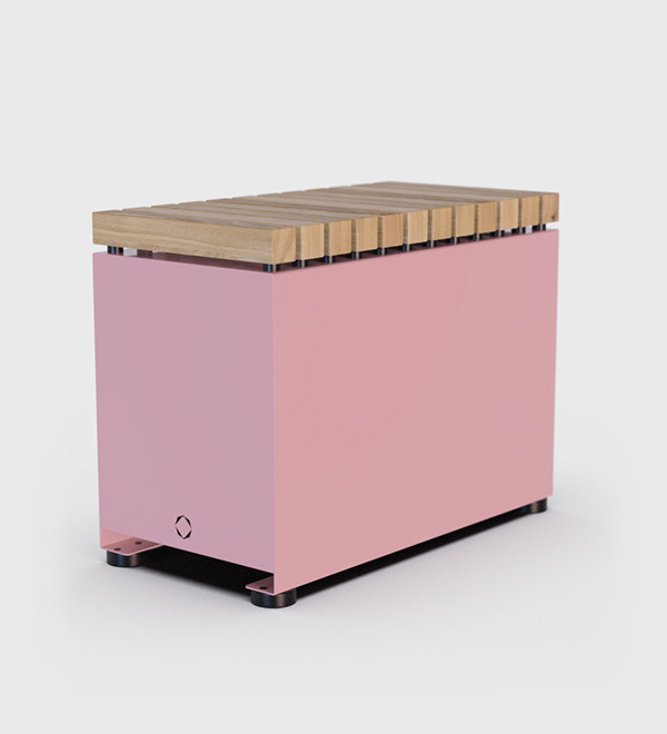 BROK 户外长椅和花盆-7