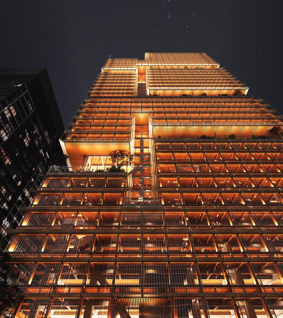 “再生树”超高层概念方案丨日建设计-41