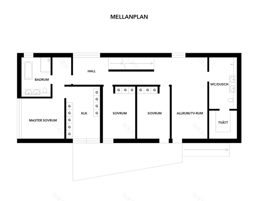 瑞典现代别墅 | 优雅内饰与夕阳美景的完美融合-22