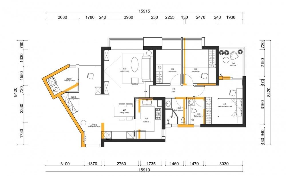 北欧轻工业风的家 | 小空间变大空间的魔法设计-0