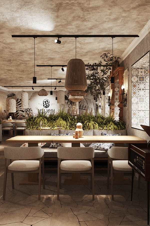 НАСЛЕДЗЬЕ（HERITAGE）餐厅室内设计项目丨白俄罗斯维捷布斯克丨Maryia Matsiash （ANIKIИA）-13