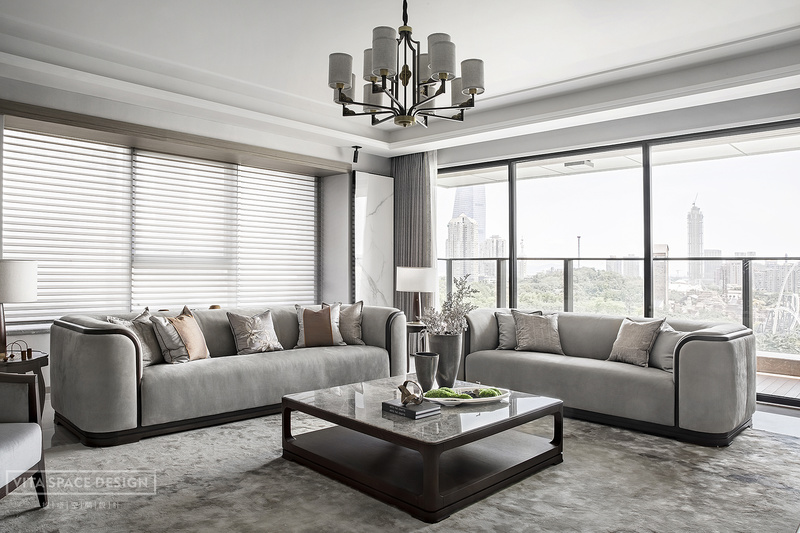 《至简至素，自然和谐共生》新天鹅堡二期270㎡，新中式风格-38