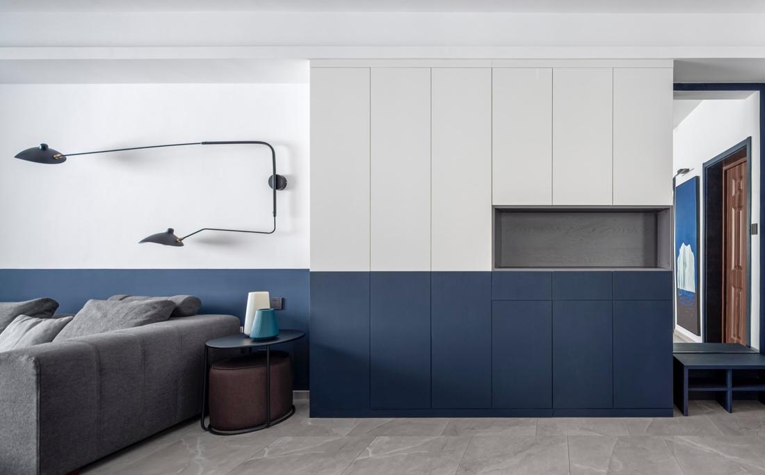 蔚木未来室内建筑设计丨平层丨沉 浸 | 暮色邃蓝-0