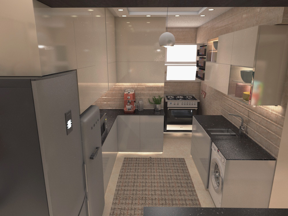 Reception/Open Kitchen+Living Area (Alexandria, Egypt)-6