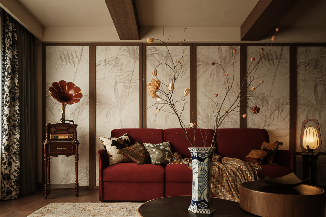 南洋复古 流动的诗意丨中国苏州丨苏州一野室内设计工程有限公司-13