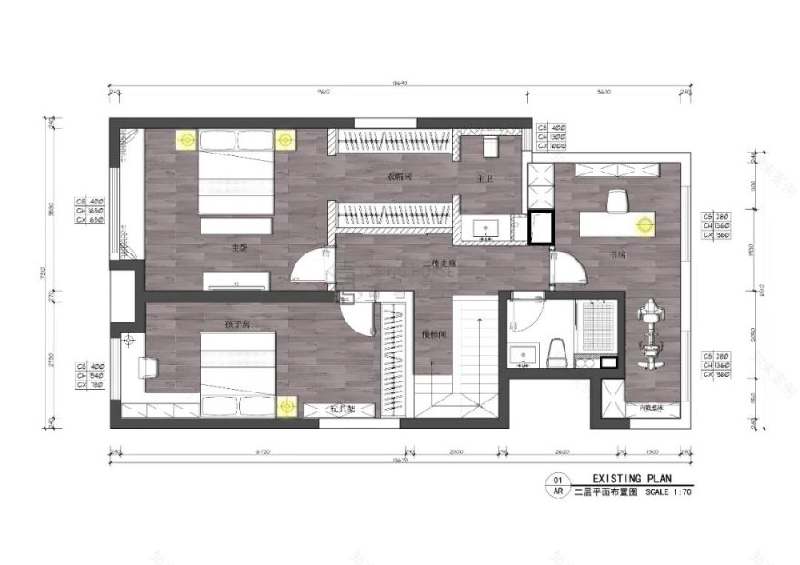 南飞鸿鸿锦城200㎡复式新中式设计丨青马别墅空间设计-36