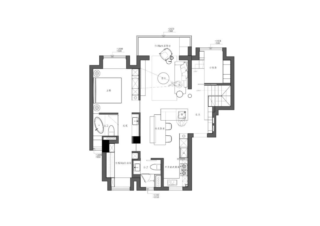上海首创禧瑞 LOFT | 极简风格中的空间情感表达-57