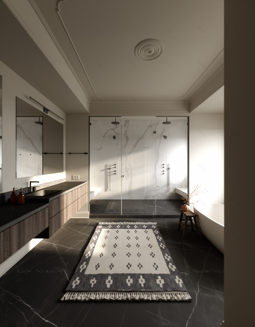 新泽西450平方米住宅室内设计丨美国新泽西丨ADD DESIGN-48