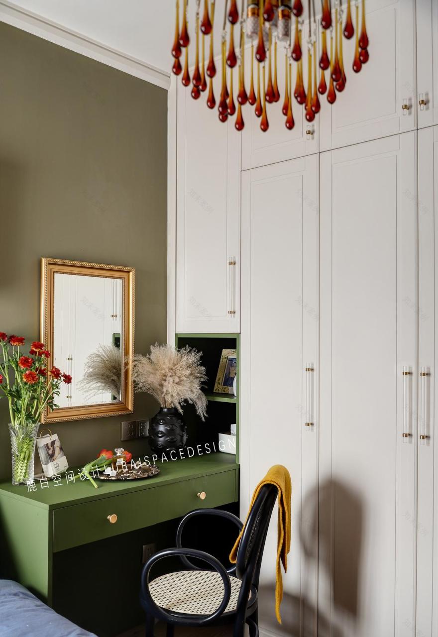 96㎡复古风精装房丨鹿白空间设计-42