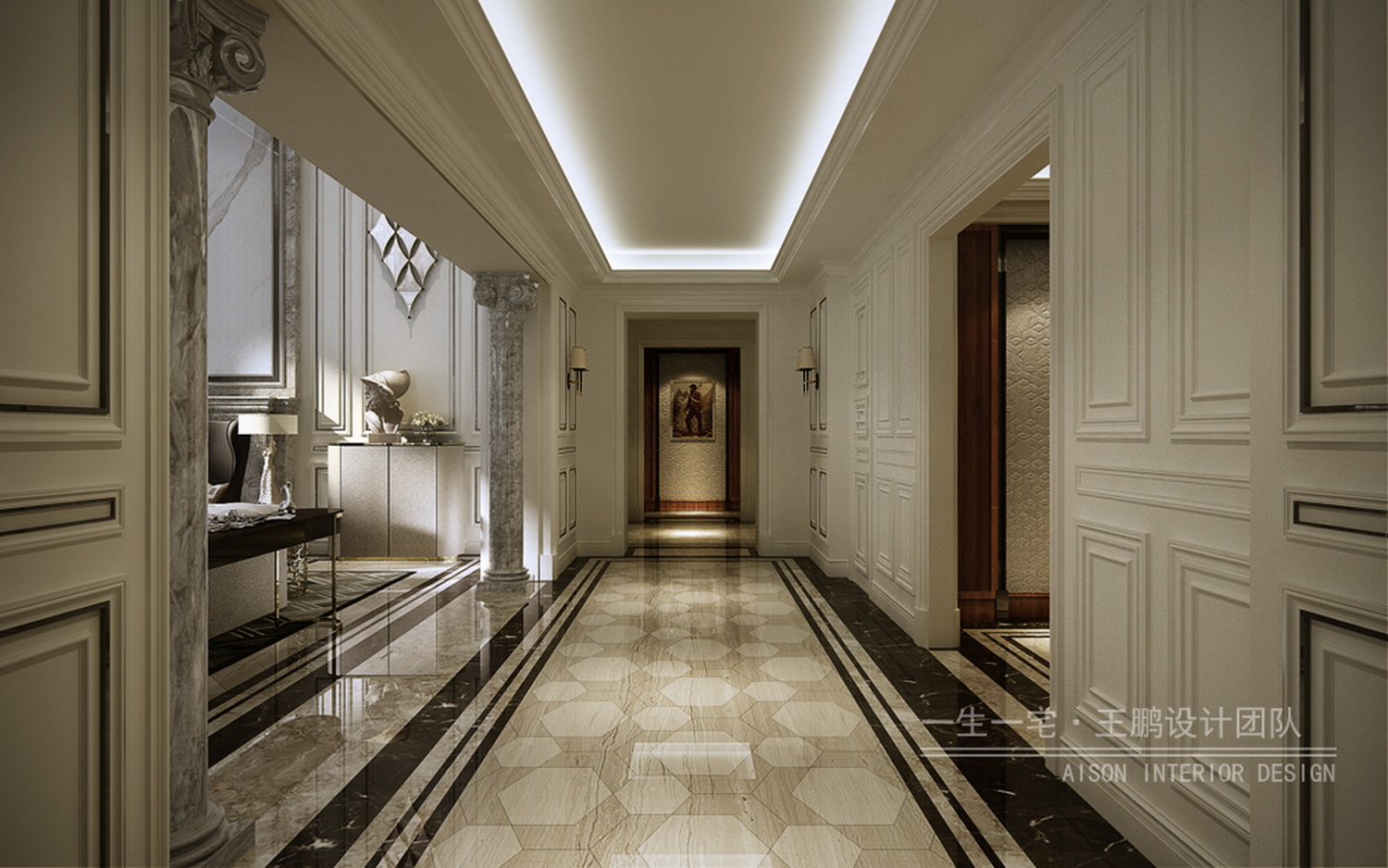 雅白简约法式2层别墅-0