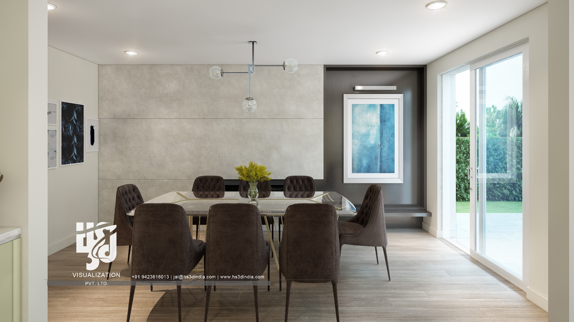 印度 HS3D 打造惊艳住宅室内渲染-4