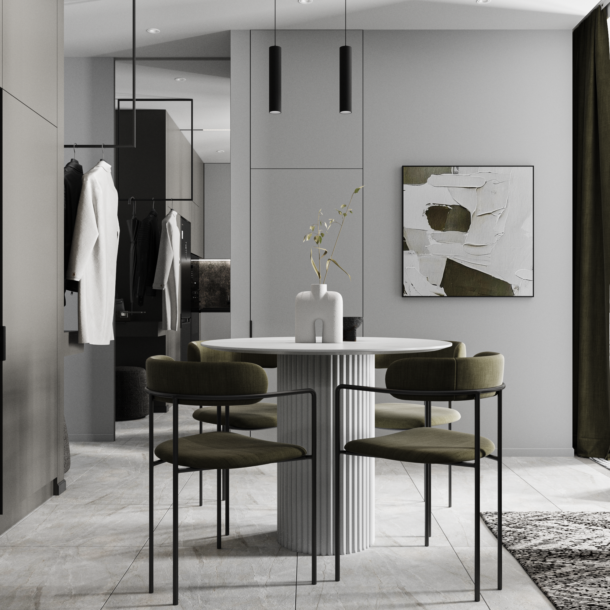 Дизайн- проект квартиры 38 м2 в ЖК Минск- Мир-3