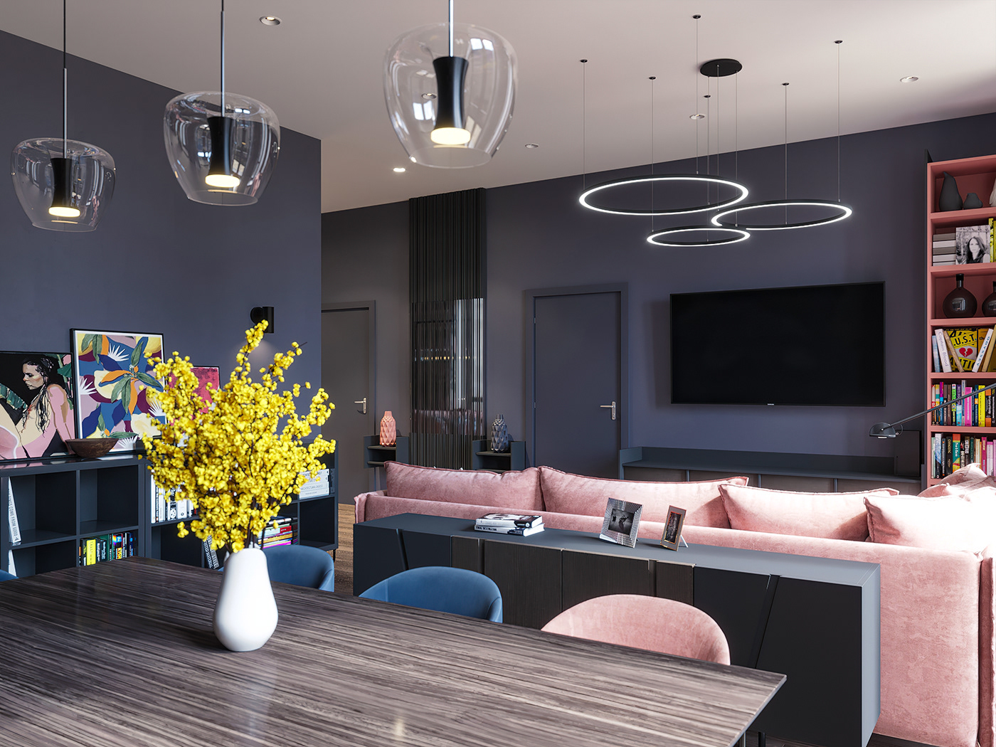 Anastasiya Gushchina丨平层丨Apartment in Moscow 76 m2. Design project.-7