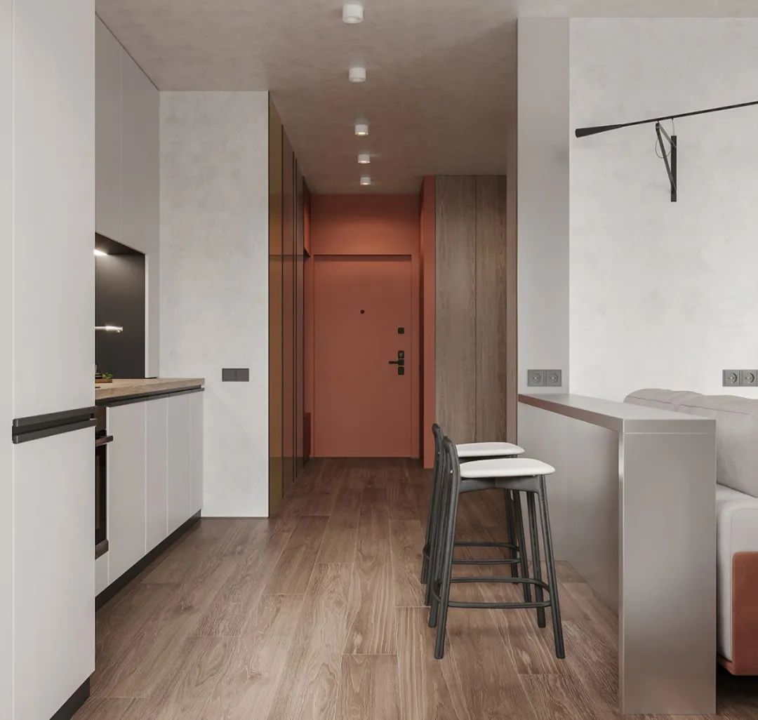 44㎡小宅设计丨Dmitry Shevchenko-7