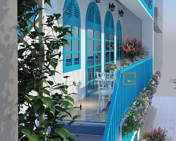 Santorini Tea Thái Nguyên奶茶店丨Ken Design-10