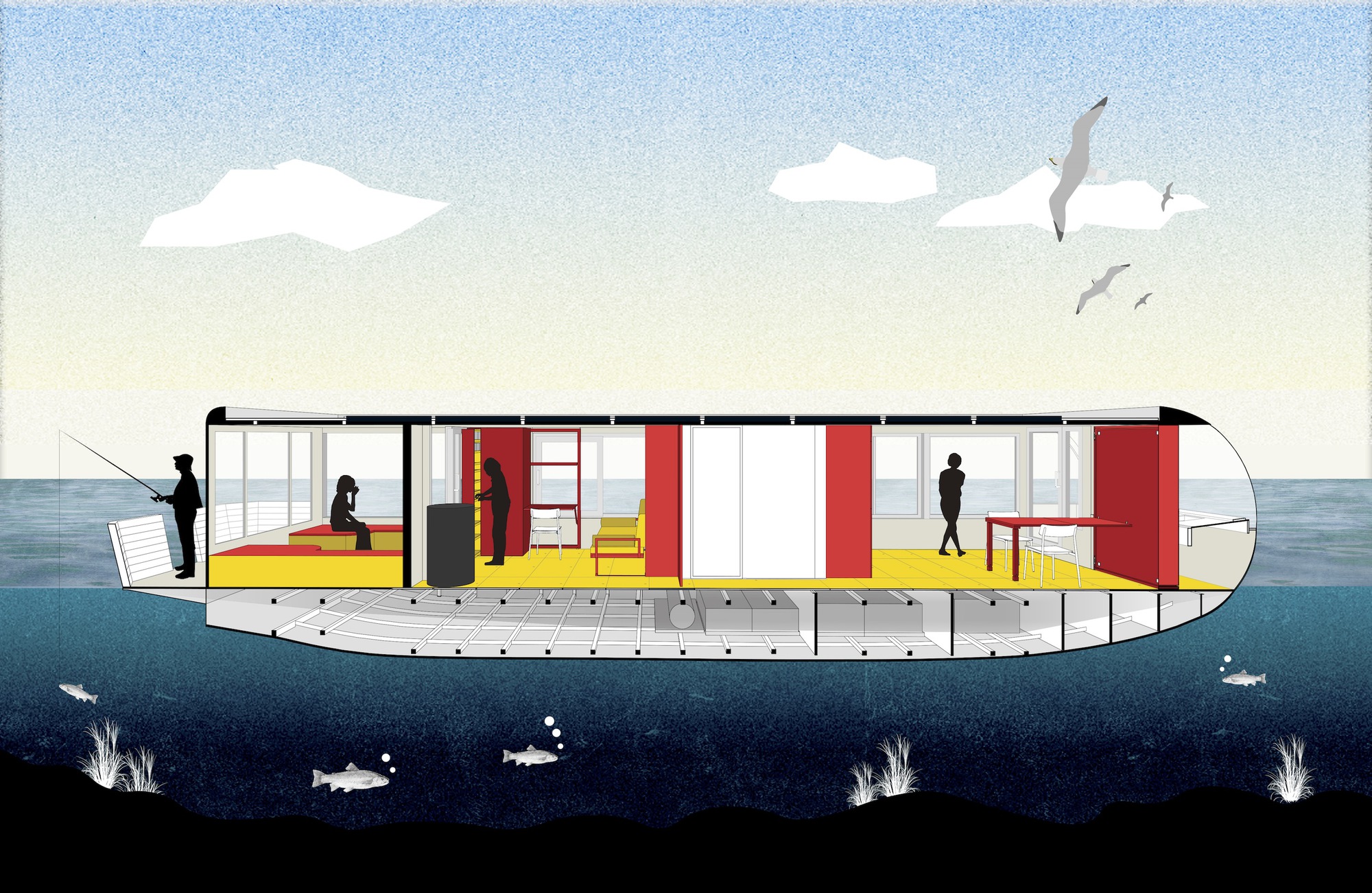 水上微型住宅丨德国柏林丨Crossboundaries-31