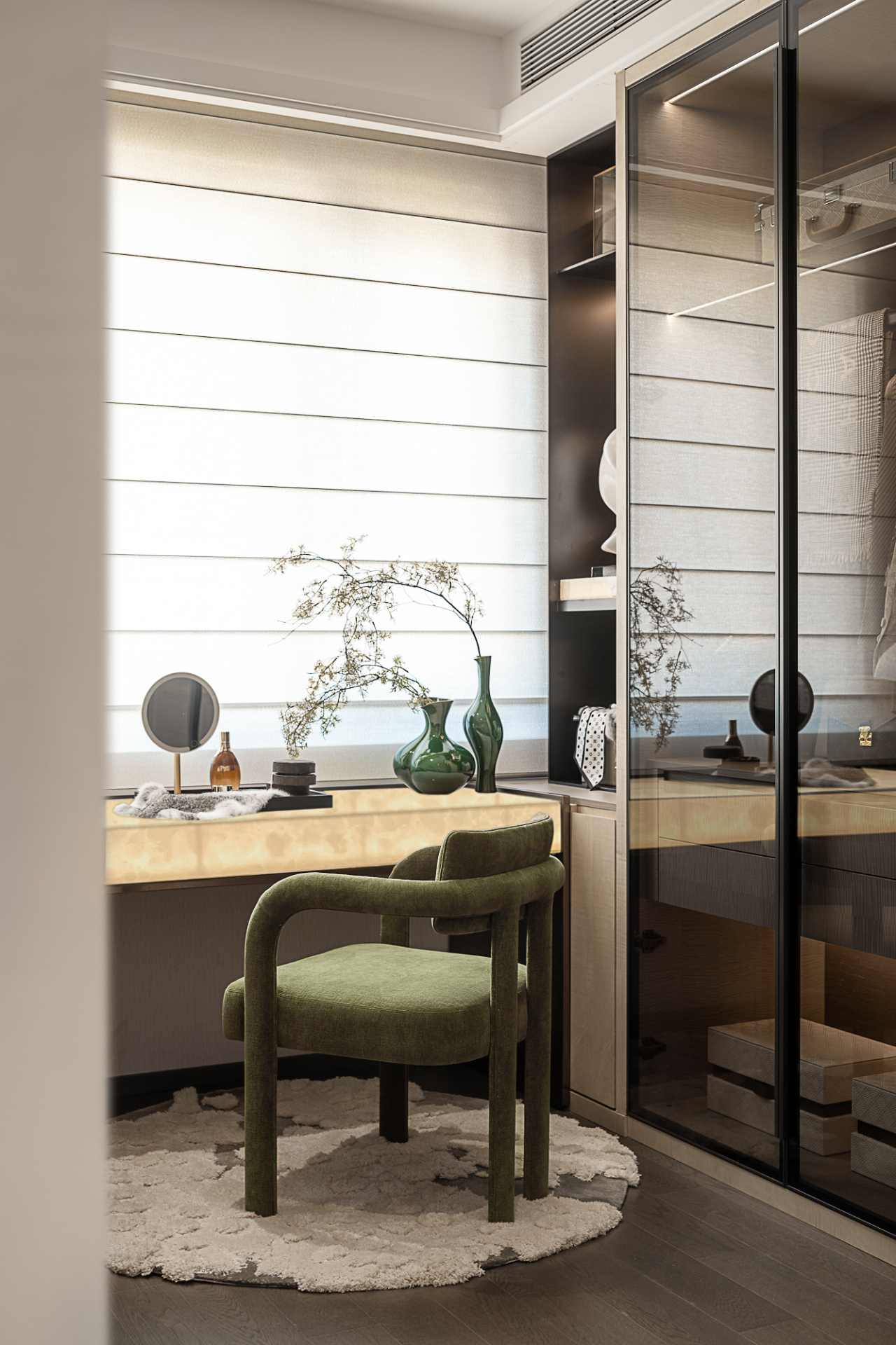 沈阳华润九悦二期174㎡样板间丨中国沈阳丨精装万景百年室内设计有限公司,软装北京靳朝晖设计有限公司-19