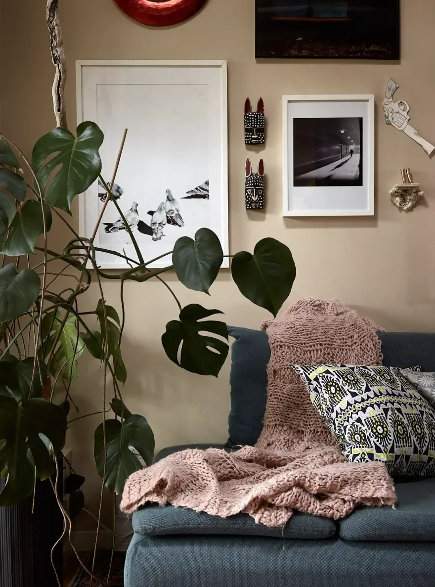 瑞典老建筑里的温馨复古公寓-7