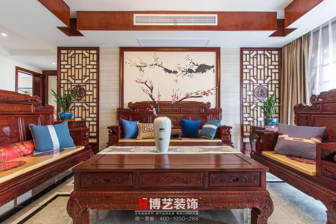 《暗香》张越——简约中式样板房设计-10