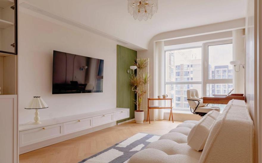 老房逆袭轻法式浪漫绿色空间-13