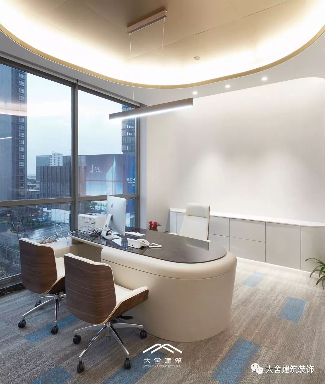 上海莘庄办公楼全案设计 | 现代时尚的无畏之白与狂热之橙-37