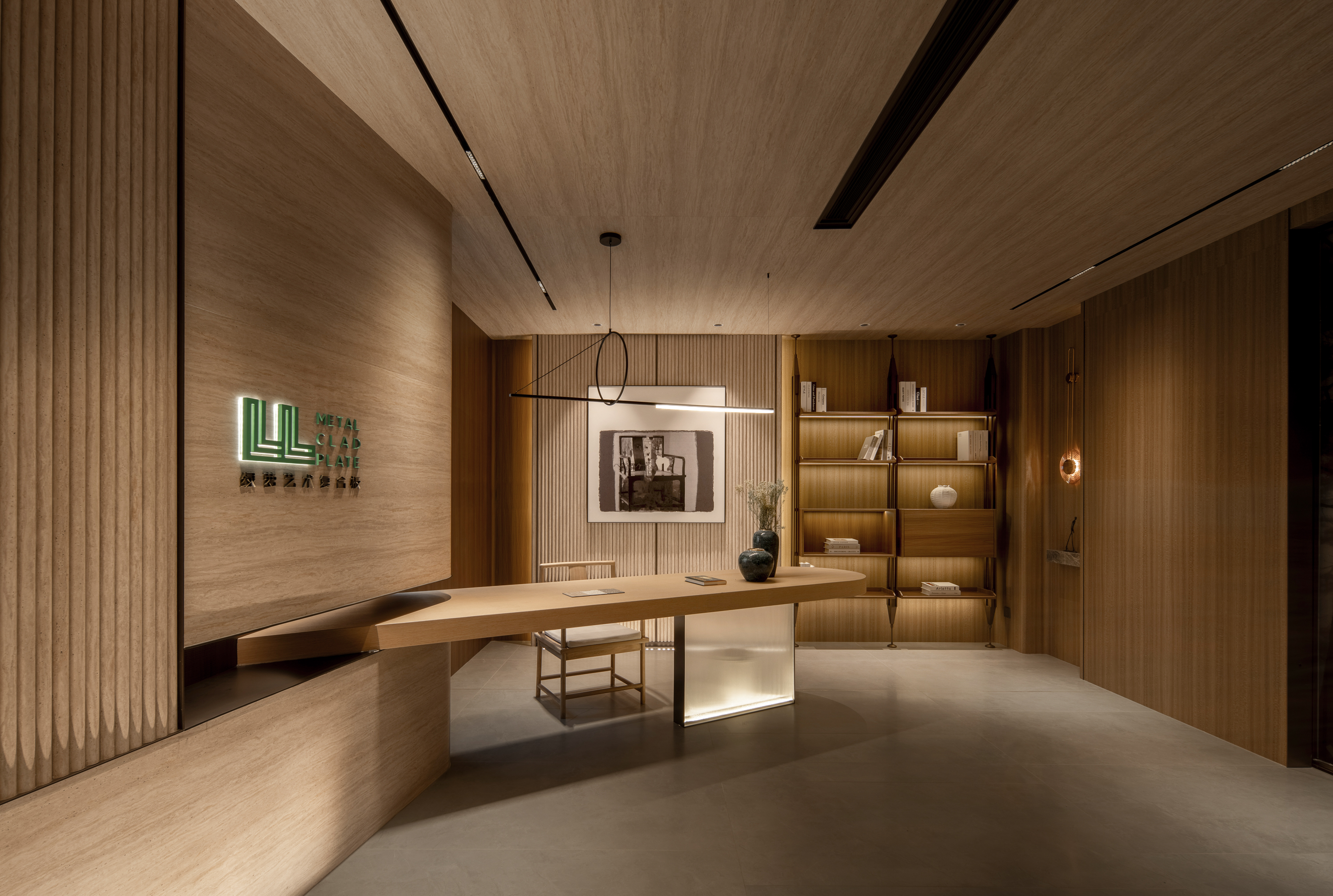 沈阳绿萝复合板艺术展厅丨中国沈阳丨QI'S建筑设计师事务所-16