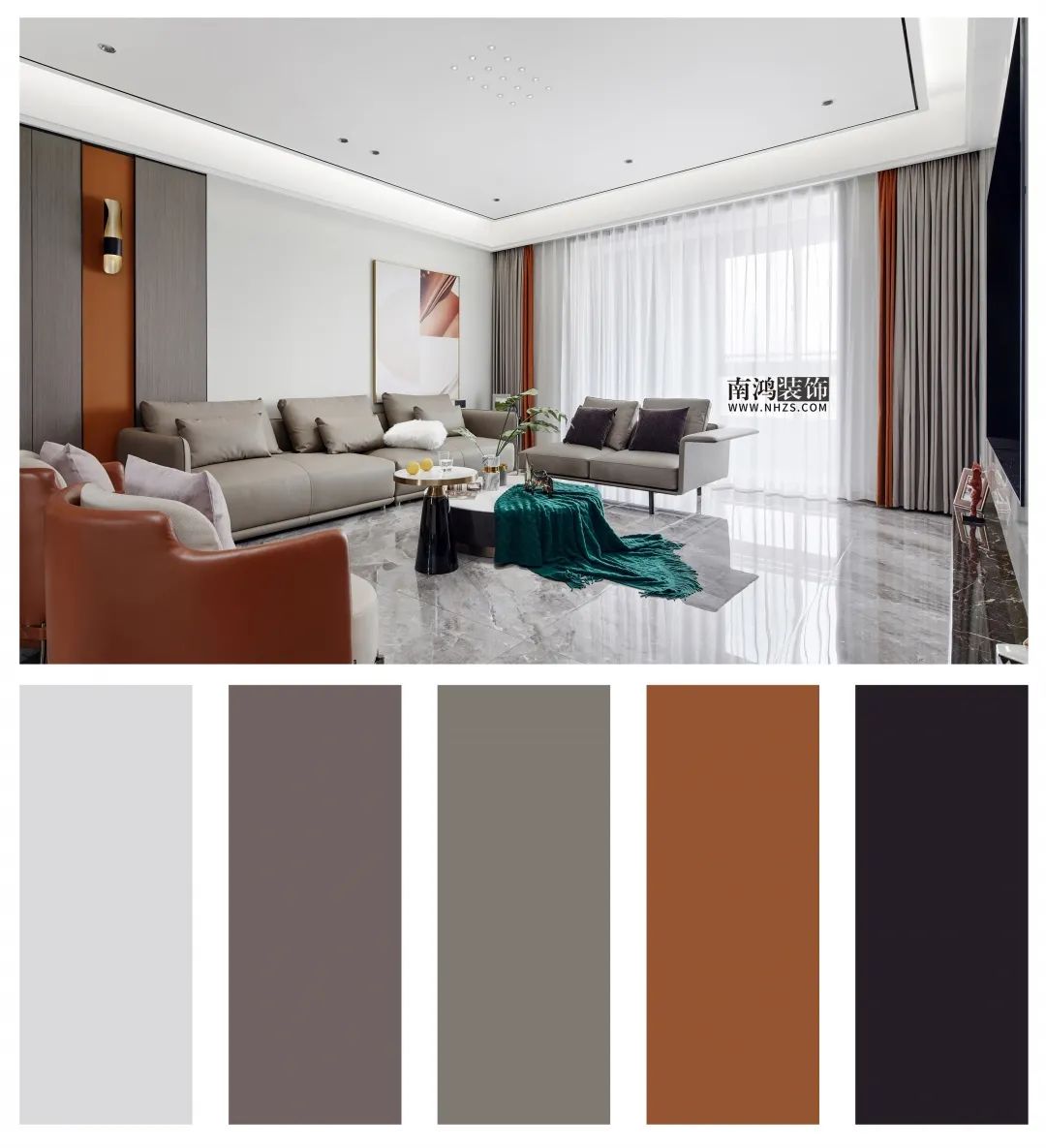 世茂首府港式轻奢大宅丨浙江南鸿装饰-31