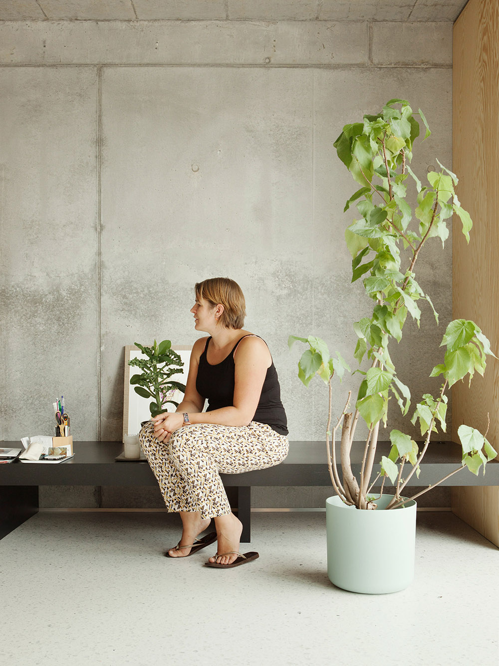 布鲁塞尔混凝土独栋住宅 融入环境的整体设计-61