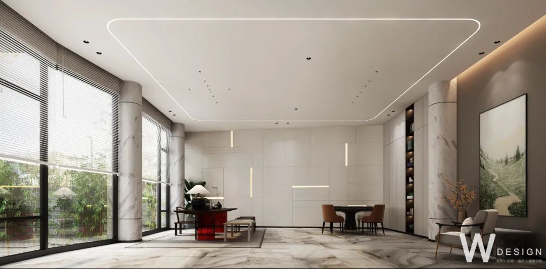 立于当下 静守自然 · 广州某别墅现代轻奢新中式设计丨中国广州丨广州W设计-16