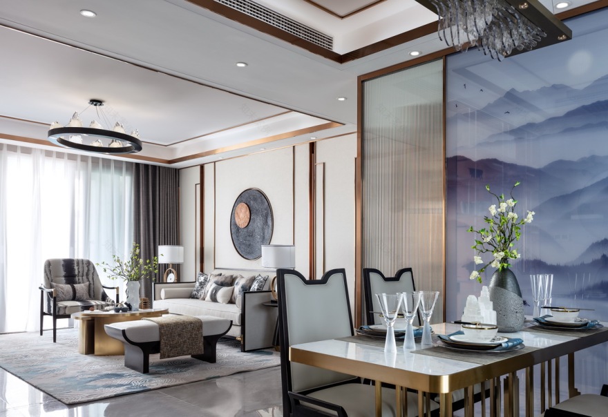 新中式样板房丨徜徉在东方禅意的美学中-32