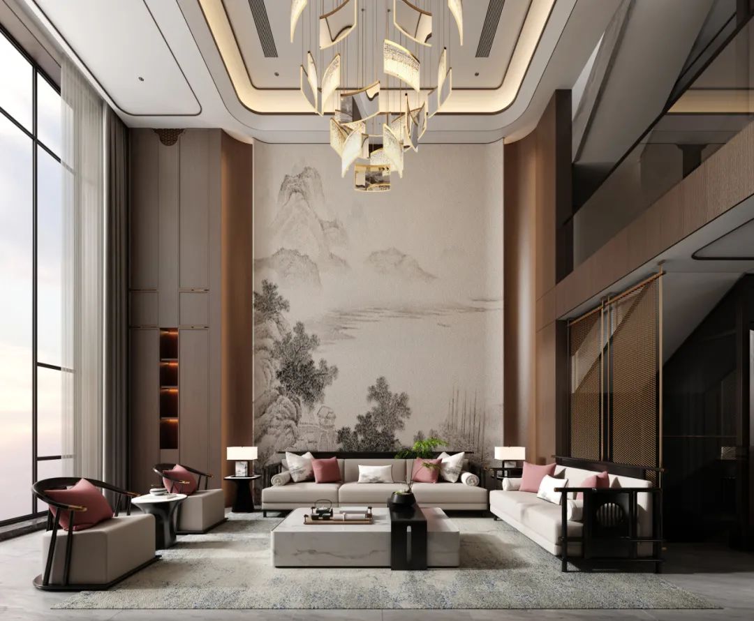 960㎡新中式别墅丨长兴城丨中国湖南丨纵向·空间设计-16