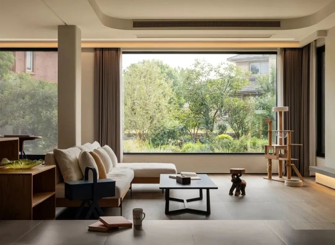 私宅设计：380㎡东方自然主义，引绿构景，四季漫生趣-2