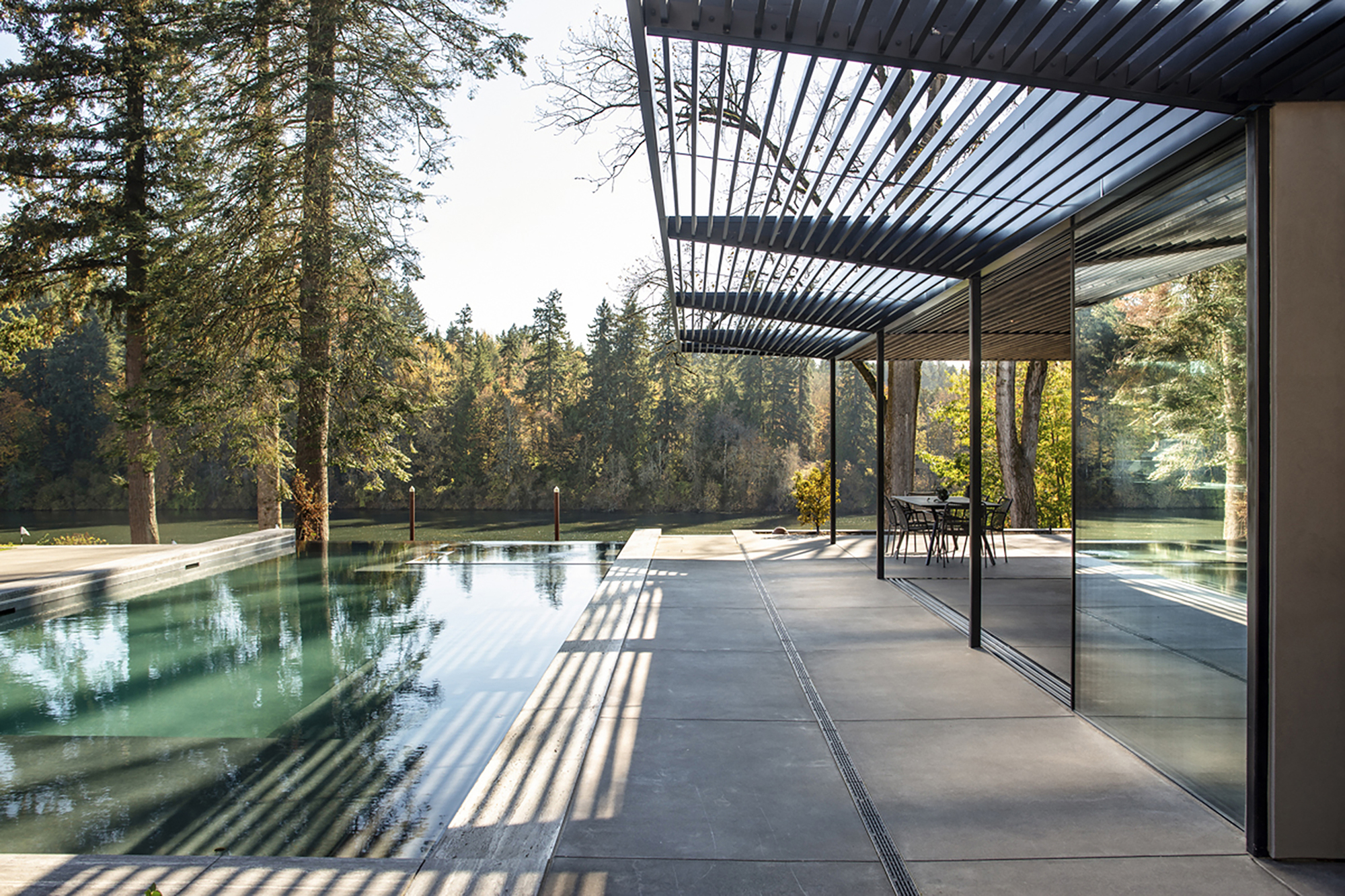 威拉米特泳池房丨美国俄勒冈丨Fieldwork Design and Architecture-11