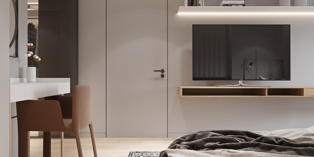 65平 简约白色系空间设计！-15