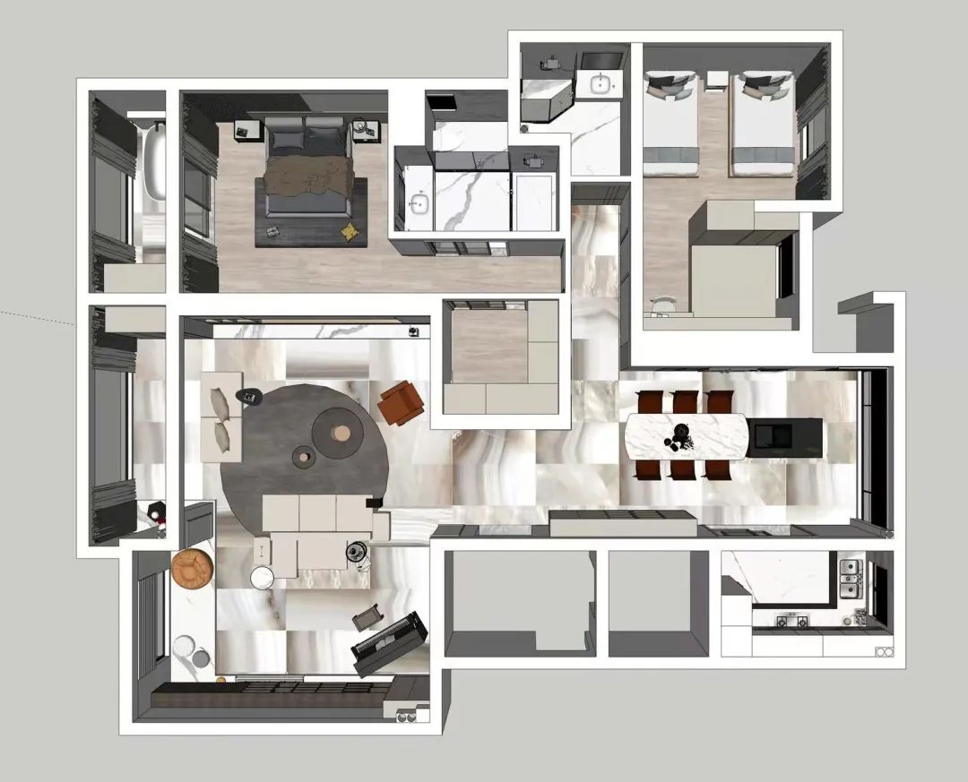 敔山湖畔春暖花开 · 苏鸣设计师的185㎡白色浪漫主义私宅丨尺度设计-81