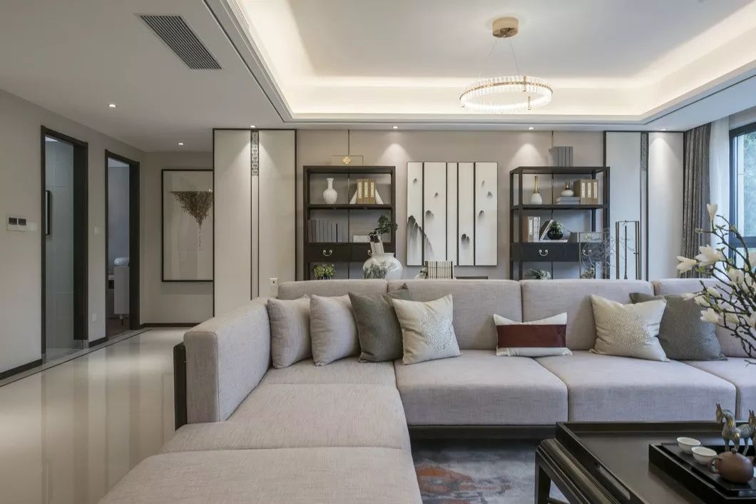 大地色与中式蓝的完美融合，打造优雅简约的人居空间-57