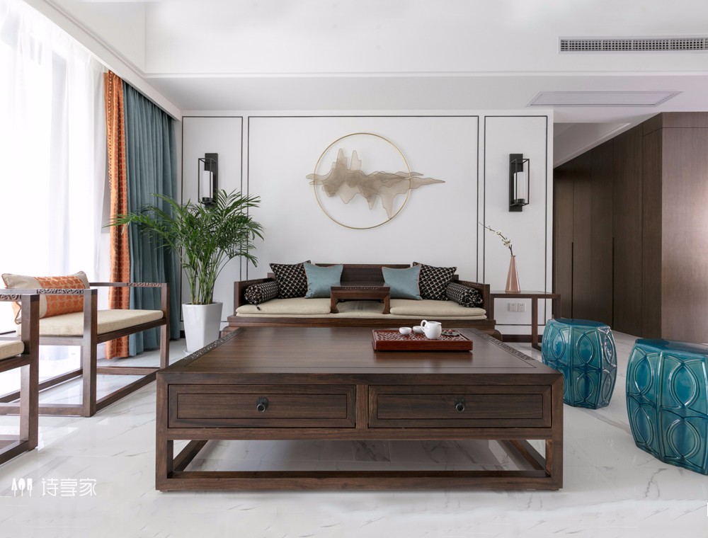 云归——160㎡新中式古典住宅  诗享家设计-6