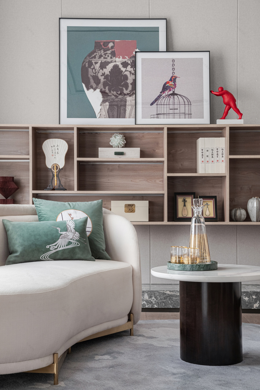 济南雍泉府下叠样板间 | 素雅新中式,融入自然之美-48