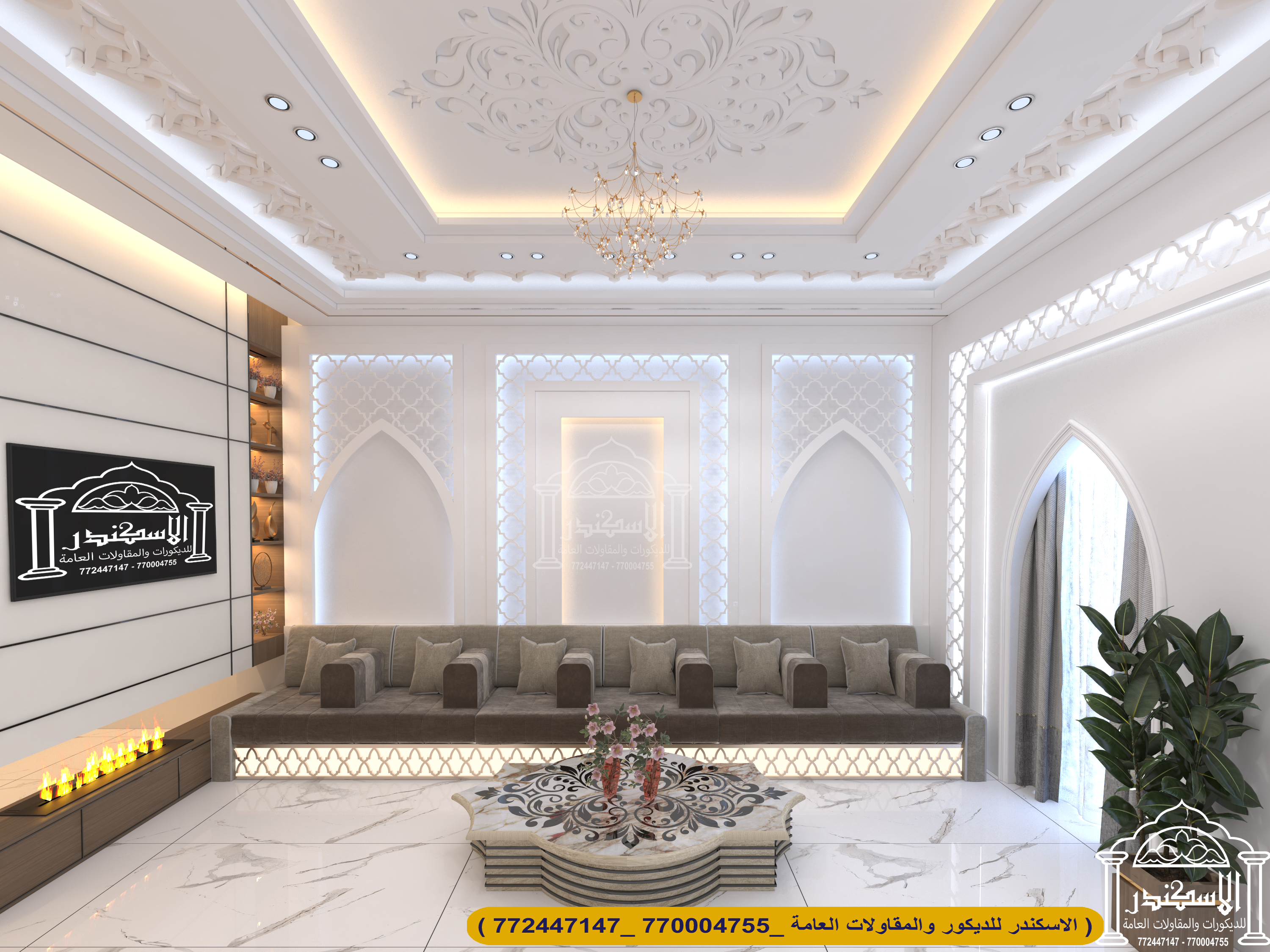 现代伊斯兰风格家庭客厅设计丨m. 奥斯曼·伊斯坎达尔-4