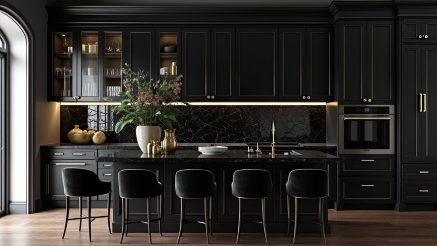 16种全黑厨房设计方案-38