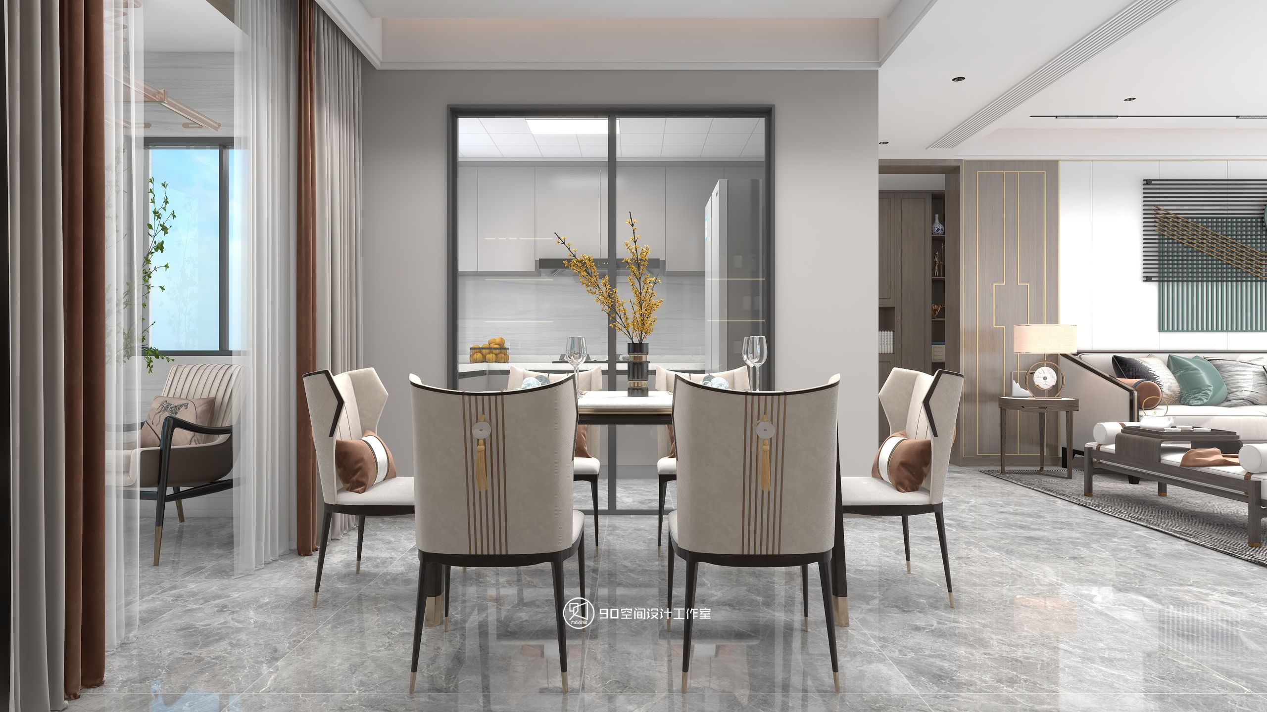 多情种新中式风格126 平方 4 室 2 厅 2 卫-14