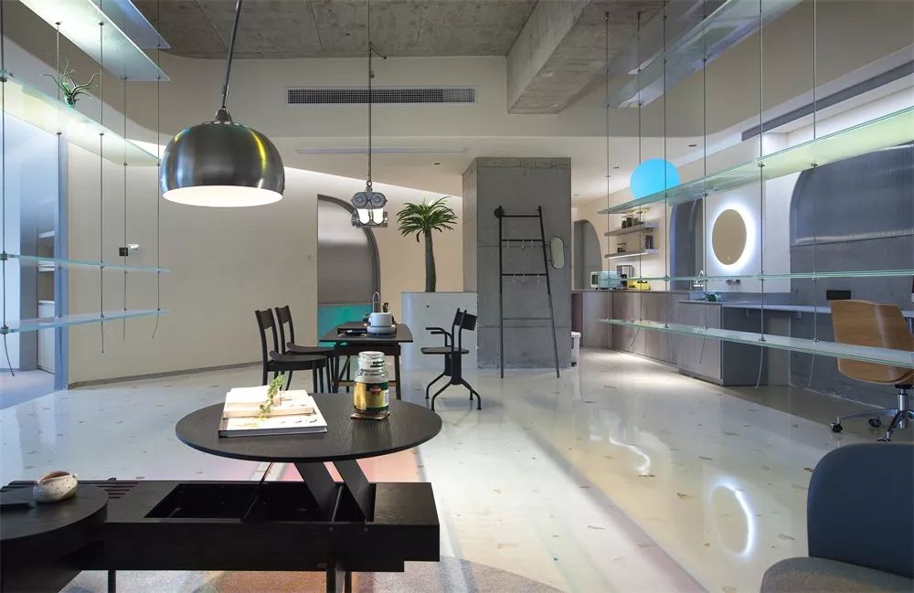 卧野空间设计事务所办公室——自由交流的弧形空间-3