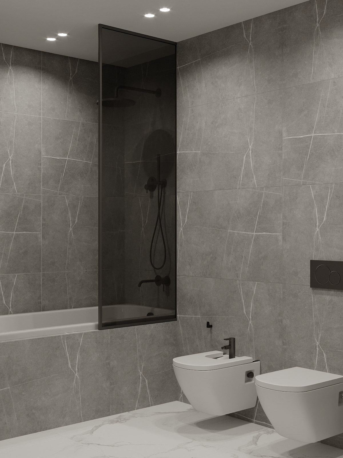 高级灰色系公寓设计-30